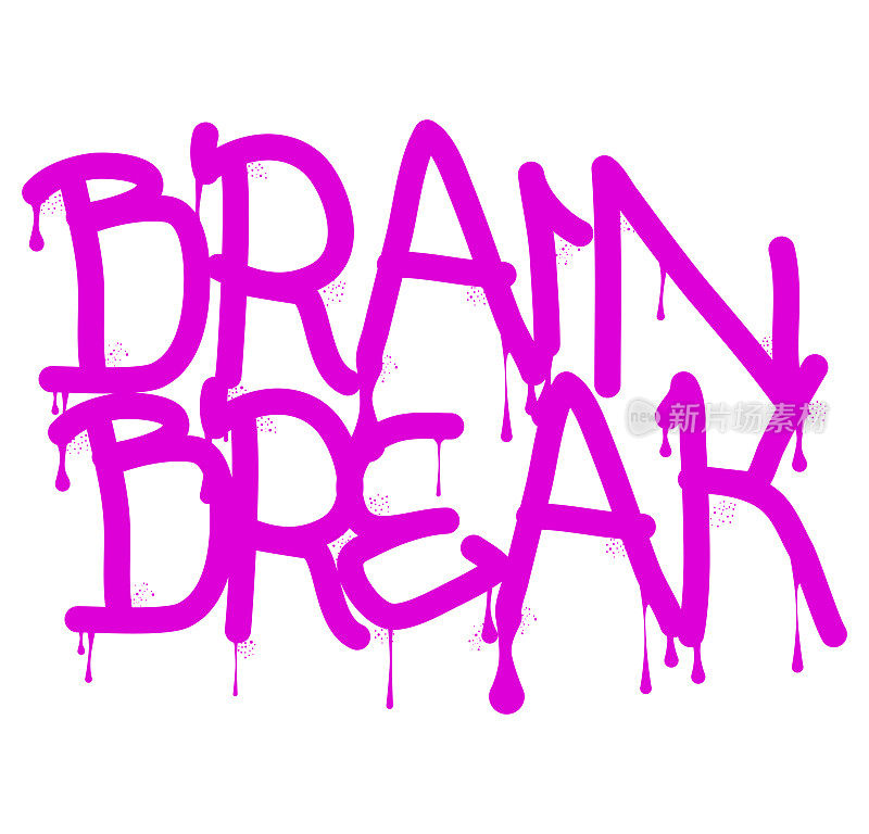 Brain Break涂鸦标签。